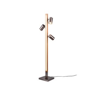 Laagste prijs - Trio Design vloerlampMarley nikkel - 412510407