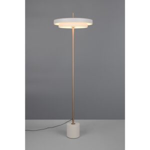 Laagste prijs - Trio Moderne vloerlampKeaton wit - 440210176
