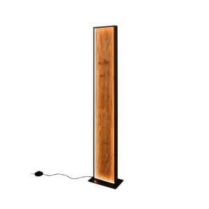 Laagste prijs - Trio Design vloerlampKalea zwart met hout - 455510130