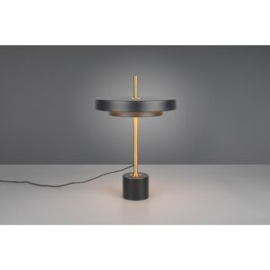 Laagste prijs - Trio Design tafellampKeaton zwart met goud - 540210180