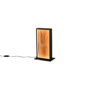 Laagste prijs - Trio Design tafellampKalea zwart met hout - 555510130
