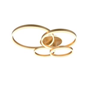 Laagste prijs - Trio PlafondlampDrake goud modern - 632210479