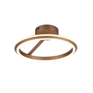 Laagste prijs - Trio Ronde plafondlampAmador mokka bruin - 635510165