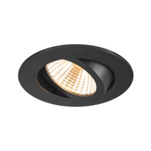 Laagste prijs - SLV Ronde led spotNew Tria Uni zwart - CCT - 600lm - 38g - 1007434