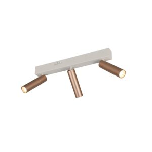 Laagste prijs - Trio 3-lichts opbouwspotAmbala mokka bruin - 849210365