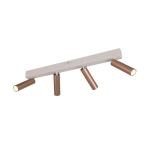 Laagste prijs - Trio 4-lichts opbouwspotAmbala mokka bruin - 849210465