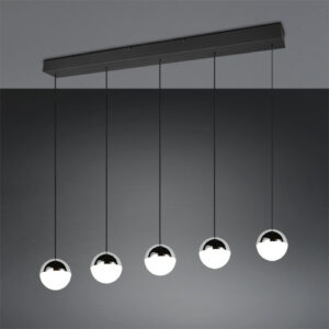Laagste prijs - Trio 5-lichts hanglampSenta chroom - R33555106