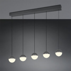 Laagste prijs - Trio 5-lichts hanglampSenta antraciet - R33555142