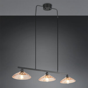 Laagste prijs - Trio Klassieke hanglampEluna 3-lichts zwart - R36523032