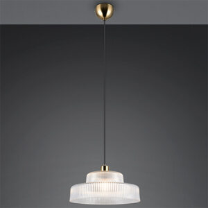 Laagste prijs - Trio Klassieke hanglampAbella transparant glas - R36761052