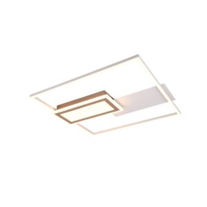 Laagste prijs - Trio Vierkante plafondlampSpiro grijs 50cm - R67862976