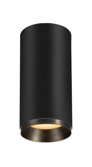 Laagste prijs - SLV OpbouwspotNuminos M cilinder zwart 2700K - 24gr - 1004218