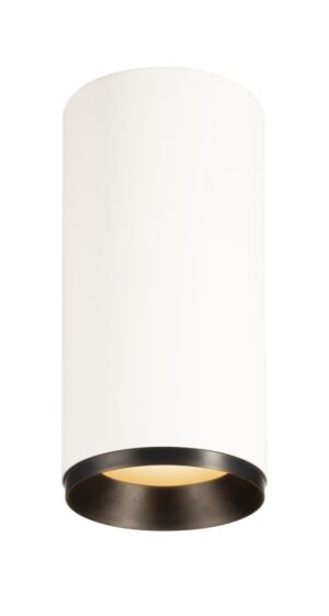 Laagste prijs - SLV OpbouwspotNuminos L cilinder wit/zwart 2700K - 24gr - 1004318