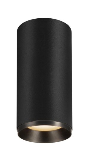 Laagste prijs - SLV OpbouwspotNuminos L cilinder zwart 3000K - 60gr - 1004324
