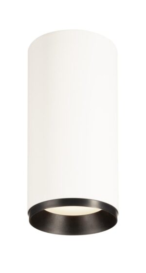 Laagste prijs - SLV OpbouwspotNuminos L cilinder wit/zwart 4000K - 24gr - 1004334