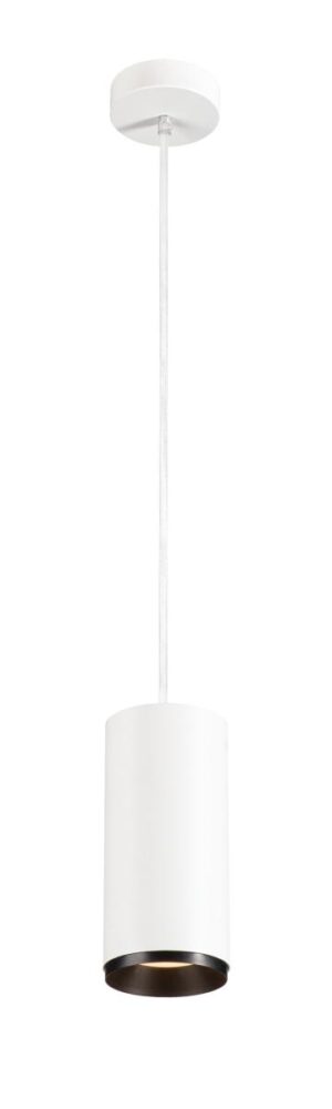 Laagste prijs - SLV HanglampNuminos L wit/zwart 3000K - 36gr - 1004351