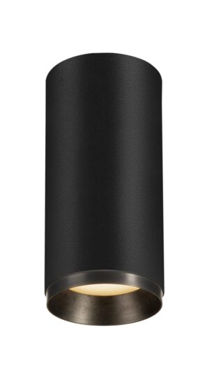 Laagste prijs - SLV OpbouwspotNuminos M Dali cilinder zwart 3000K - 36gr - 1004515