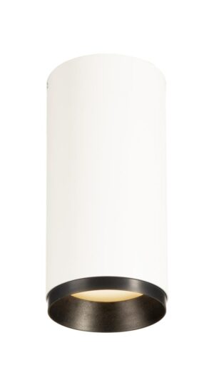 Laagste prijs - SLV OpbouwspotNuminos M Dali cilinder wit/zwart 3000K - 36gr - 1004519