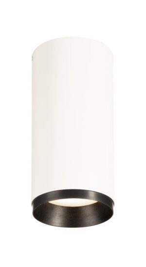Laagste prijs - SLV OpbouwspotNuminos M Dali cilinder wit/zwart 4000K - 24gr - 1004526