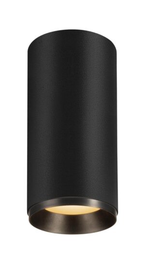 Laagste prijs - SLV OpbouwspotNuminos L Dali cilinder zwart 2700K - 24gr - 1004602