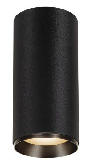 Laagste prijs - SLV OpbouwspotNuminos XL cilinder zwart 3000K - 60gr - 1005695