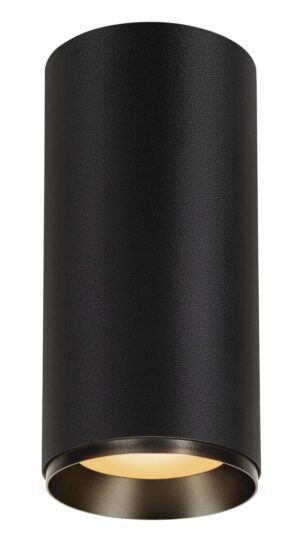 Laagste prijs - SLV OpbouwspotNuminos XL Dali cilinder zwart 2700K - 60gr - 1005761