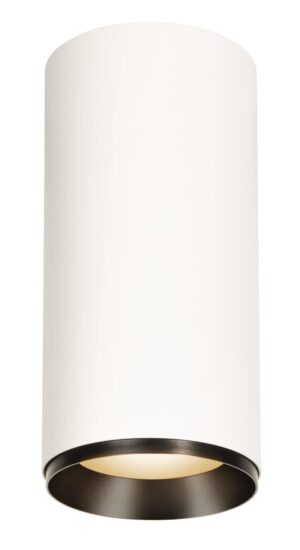 Laagste prijs - SLV OpbouwspotNuminos XL Dali cilinder wit/zwart 3000K - 24gr - 1005768
