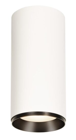 Laagste prijs - SLV OpbouwspotNuminos XL Dali cilinder wit/zwart 4000K - 24gr - 1005774