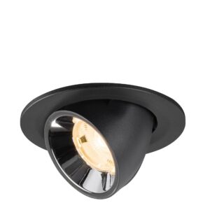 Laagste prijs - SLV InbouwspotNuminos Gimble S zwart/chroom 2700K - 20gr - 1009381