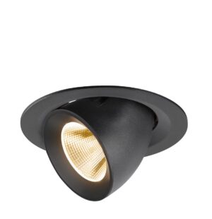 Laagste prijs - SLV InbouwspotNuminos Gimble M zwart 2700K - 20gr - 1009541