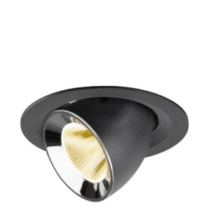 Laagste prijs - SLV InbouwspotNuminos Gimble M zwart/chroom 3000K - 20gr - 1009561