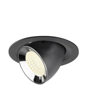 Laagste prijs - SLV InbouwspotNuminos Gimble M zwart/chroom 4000K - 55gr - 1009585