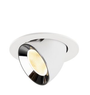 Laagste prijs - SLV InbouwspotNuminos Gimble L wit/chroom 3000K - 20gr - 1009732