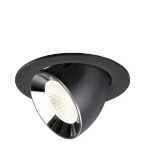 Laagste prijs - SLV InbouwspotNuminos Gimble L zwart/chroom 4000K - 40gr - 1009744