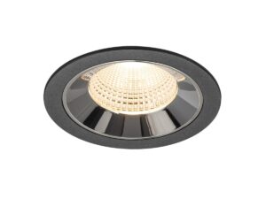 Laagste prijs - SLV InbouwspotNuminos L zwart/chroom 2700K - 55gr - 1009764
