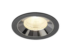 Laagste prijs - SLV InbouwspotNuminos L zwart/chroom 3000K - 55gr - 1009782