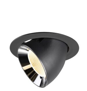 Laagste prijs - SLV InbouwspotNuminos Gimble XL zwart/chroom 3000K - 20gr - 1009884