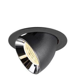 Laagste prijs - SLV InbouwspotNuminos Gimble XL zwart/chroom 3000K - 55gr - 1009890