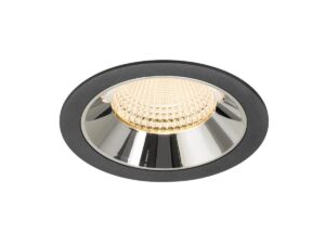 Laagste prijs - SLV InbouwspotNuminos XL zwart/chroom 2700K - 55gr - 1009926