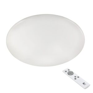 Laagste prijs - Eglo PlafonniereGiron wit met afstandsbediening - 79503