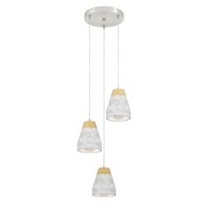 Laagste prijs - Eglo 3-lichts hanglampTarega grijs - 56152