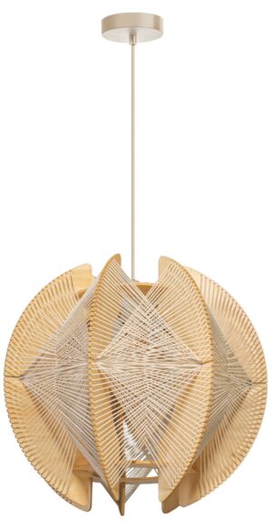 Laagste prijs - ETH Houten hanglamp met dradenJessica oak - Ø 50cm - 05-HL4950-72
