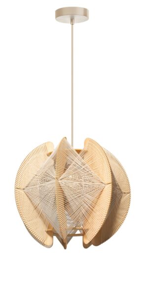 Laagste prijs - ETH Houten hanglamp met dradenJessica oak - Ø 40cm - 05-HL4940-72