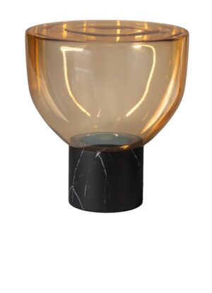 Laagste prijs - ETH Glazen tafellampLana 35cm - marmerlook - 05-TL3668-3062