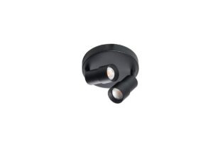 Laagste prijs - ETH Opbouw spot 2x ledLiam zwart - rond - 05-SP1301-30