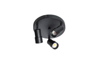Laagste prijs - ETH Opbouw spot 3x ledLiam zwart - rond - 05-SP1302-30