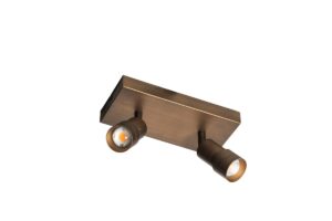 Laagste prijs - ETH Dubbele opbouwspotLiam led - brons - 05-SP1308-02