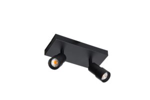 Laagste prijs - ETH Opbouw spot 2x ledLiam zwart - rechthoekig - 05-SP1303-30