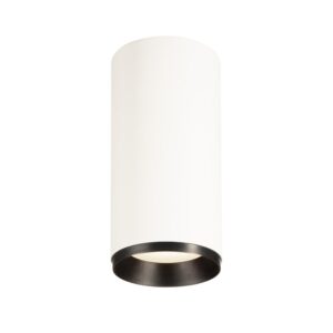 Laagste prijs - SLV OpbouwspotNuminos L Dali cilinder wit/zwart 4000K - 36gr - 1004623
