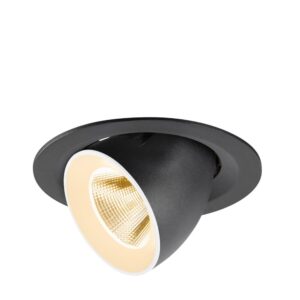 Laagste prijs - SLV InbouwspotNuminos Gimble M zwart/wit 2700K - 20gr - 1009542